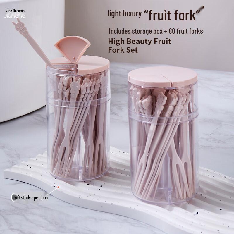ZISIZ Disposable Fruit Fork Set