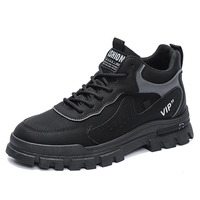 2025 Spring Trendy Men's Thick-Soled Martin Boots: British Style Casual Sports Outdoor Shoes