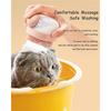 Bath Brush Dog Cat Shower Brush with Soap Dispenser Silicone Grooming Massage Brush for Pet Shampoo Washing 