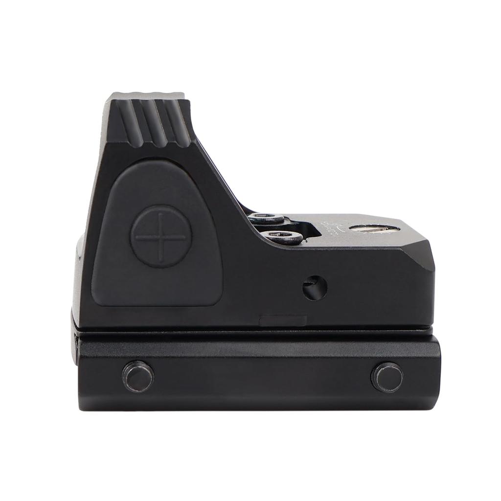 ZZ 1x24 Mini Red Dot Sight, RMR Type Open Red Dot Sight, Airsoft Sight, Compatible with 20mm Rails (Black)