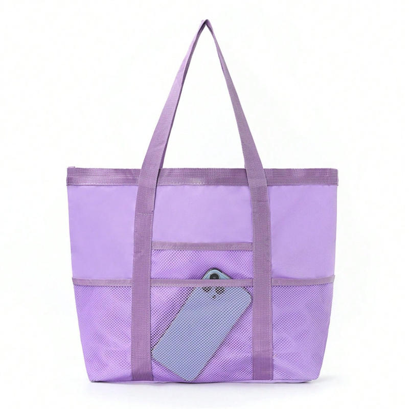 1Pcs Mesh Beach Bag Extra Large Lightweight Foldable Sandproof Tote Bag for Women for Family Vacation Beach Trips Store Beach Essentials