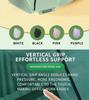 Ergonomic Wireless Bluetooth Dual-Mode Silent Vertical Mouse with Comfortable Grip for Convenient Office Use