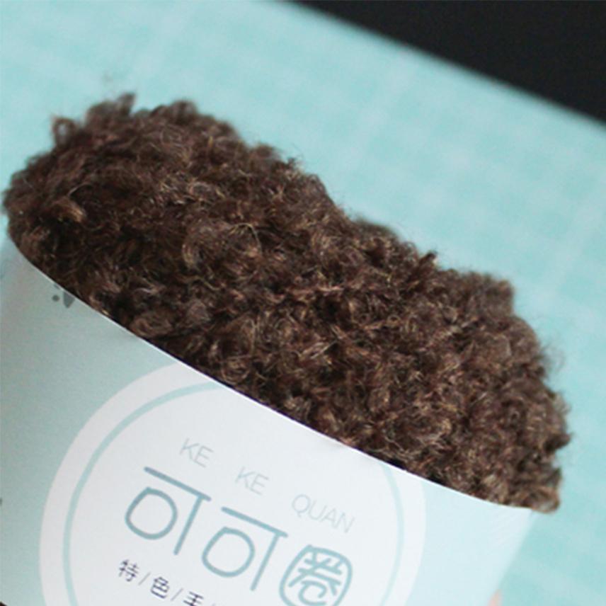 Wool Yarn Soft Smooth for Hand Knitting Circle Thread Crocheted Doll Hair DIY Plush Doll Needlework Knitting DIY Knitted Tool