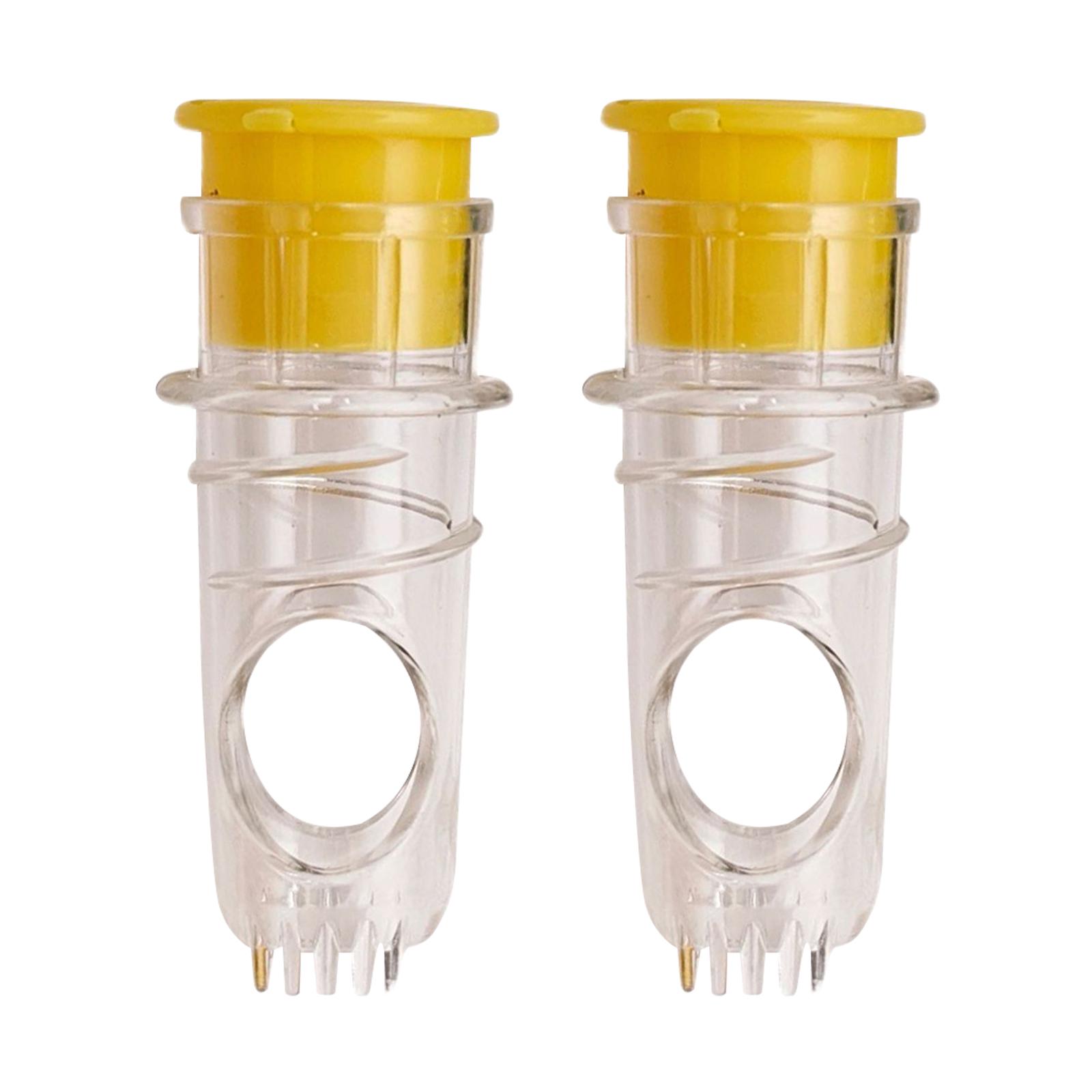 2pcs Manual Lemon Squeezer Easy To Clean Mini Lemon Juicer Portable Citrus Juicer for Lemon Orange Limes Citrus жёлтый