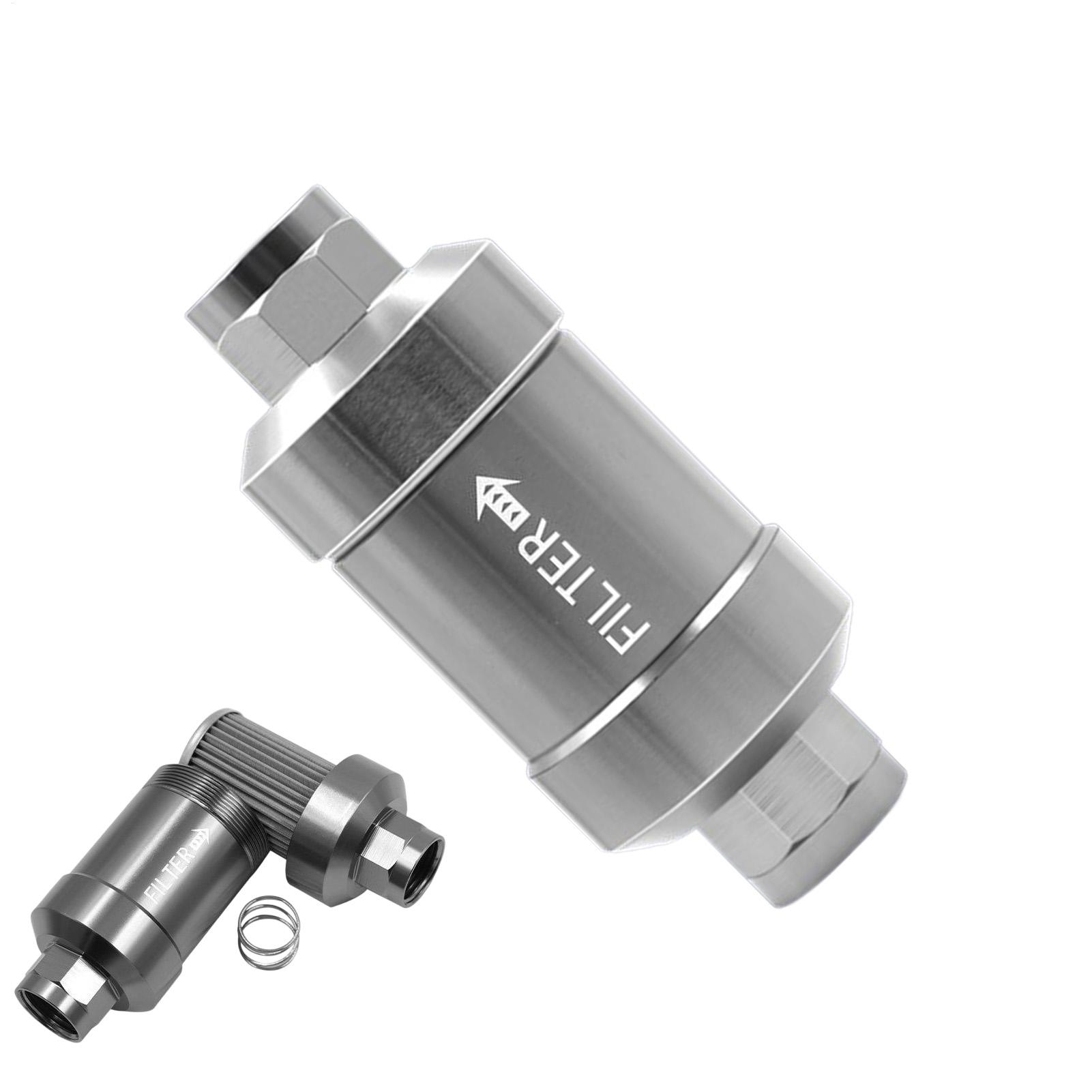 

Universal Oil Filter 1/4 Straight Through Aluminum Alloy Converter Replacement Part Washable Filter For Disassembly Cleaning China Mainland