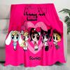 1PC The Powerpuff Girls printed blanket, all season lightweight home office outdoor nap multifunctional blanket A1