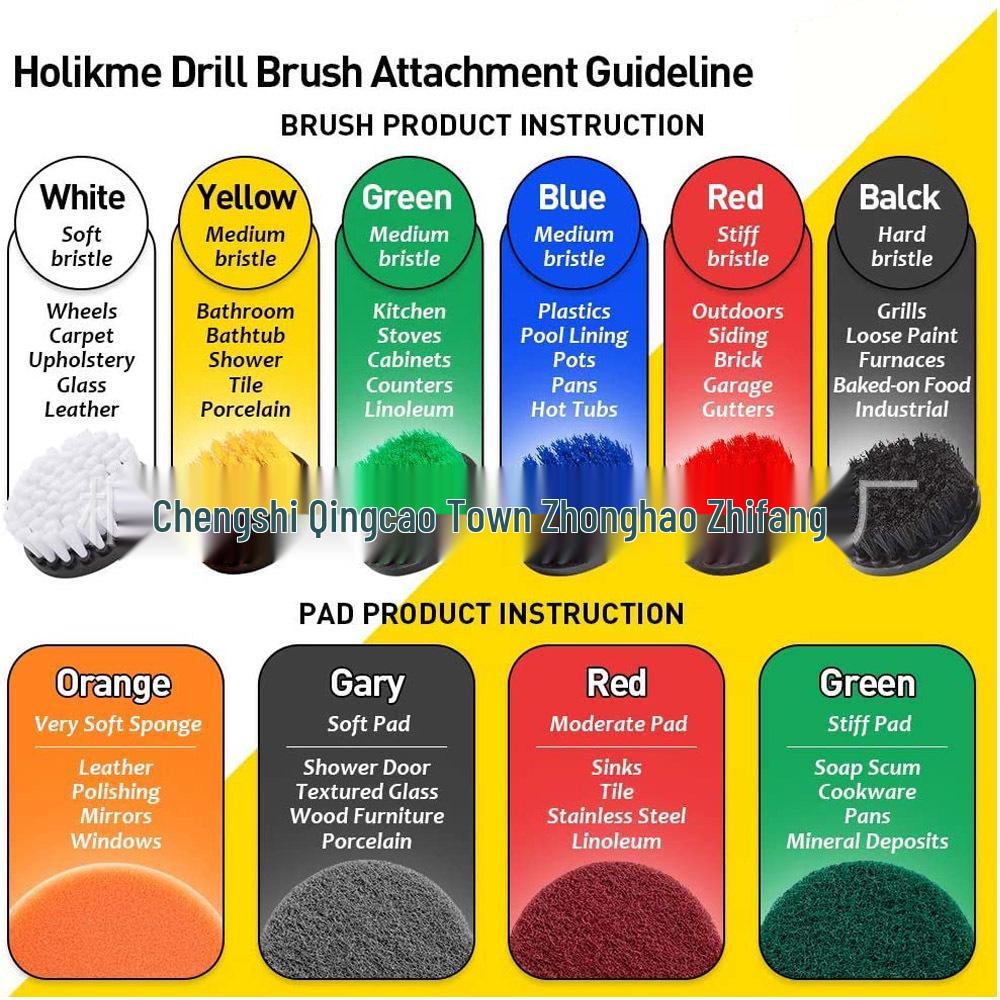 22-Piece Electric Drill Brush Set for Cleaning and Polishing: Stain Removal for Kitchen, Bathroom, and Car.