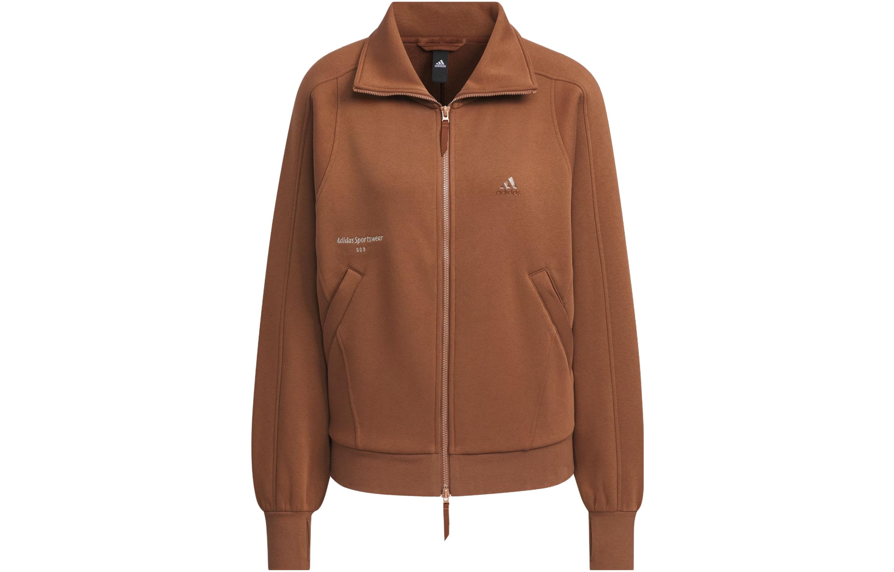 Adidas Jackets Women s Brown Stand Collar Thickened Other IX6794 S