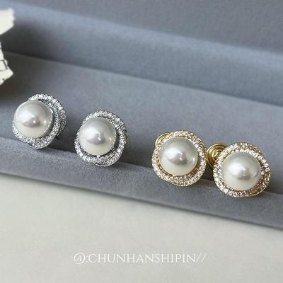 Elegantes Pendientes de Perla en Espiral para Mujer - No Requieren Perforación, Lujo Ligero, Versátil Diseño de Bobina de Mosquito.