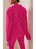Available 2025: Stylish European & American Celebrity Slim Lace Pantsuit Set