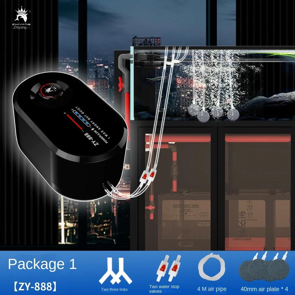 Ultra-quiet 2.2W-4W USB oxygenation pump fish air pump car lithium battery storage 20-70H household outdoor air pump fish tank