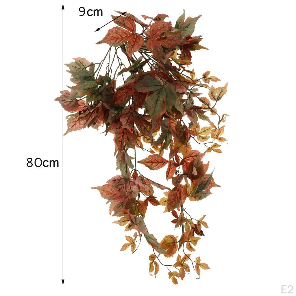 Artificial Maple Leaves Simulation Vine Silk Fall Hand Craft Wall Hanging Decor