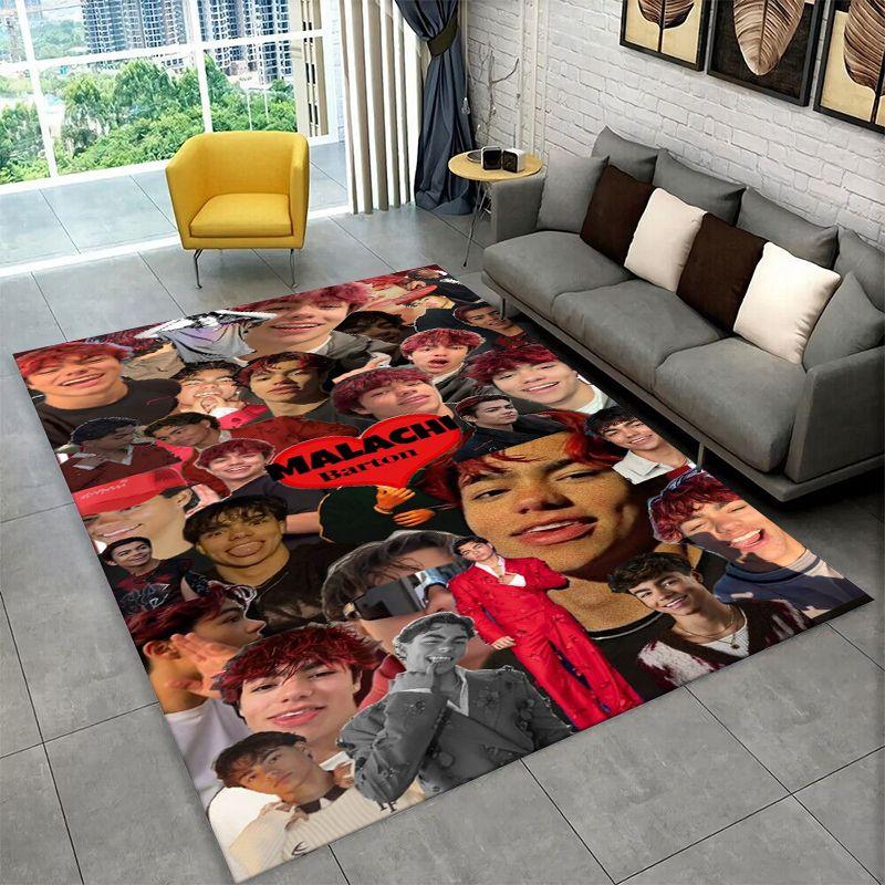 Fashion Malachi Barton Star Non-Slip Area Rug for Living Room,Bedroom,Playroom,Soft Carpet Floor Mat Home Decor Rug Room