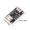 TP4056 USB C Lithiums Batteries Charging Module Builts In Protections Thermals Regulation PH2.0 Connectors LED Status Display