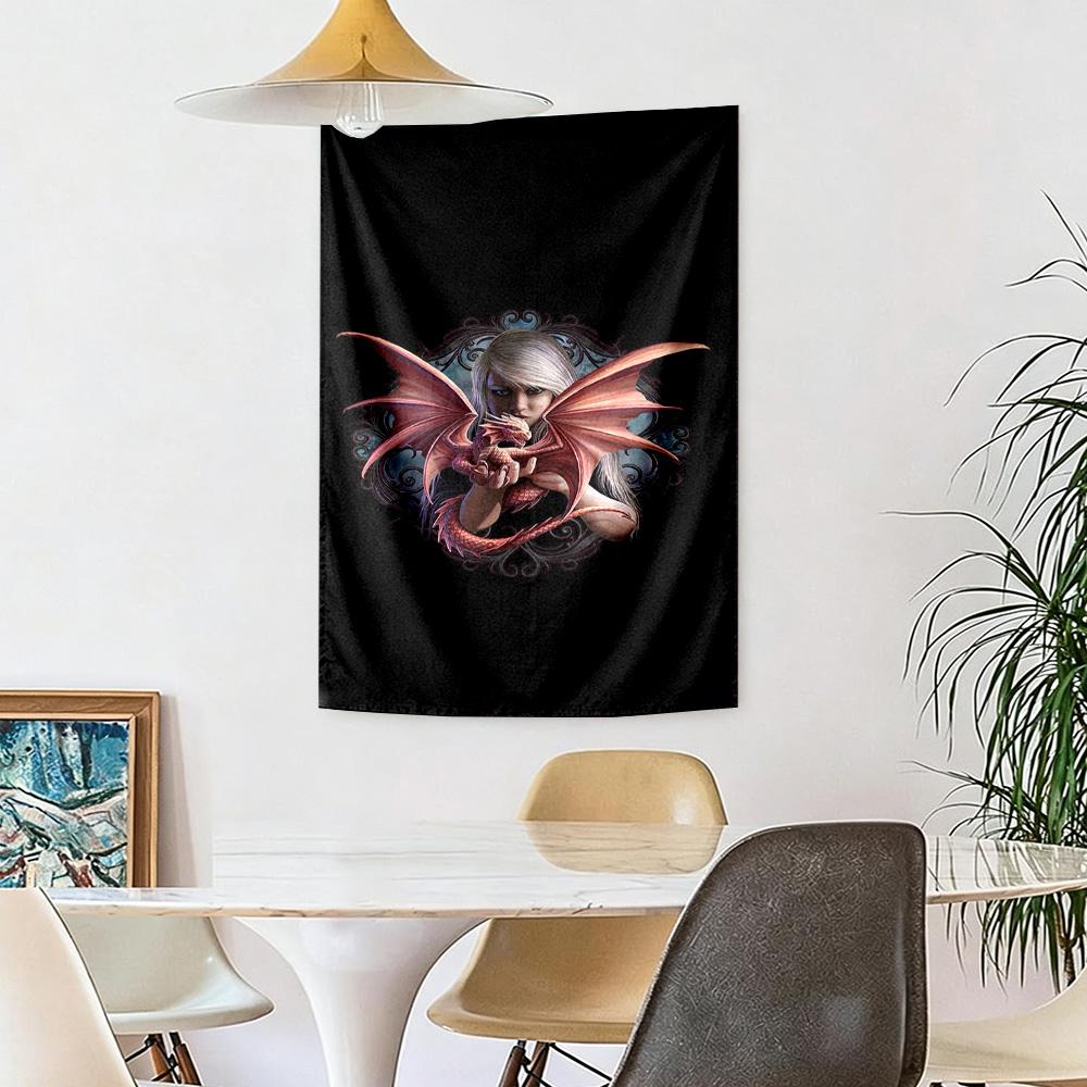 Gothic Style Wall Decor Tapestry Art For Pet Memorial Birthdaywedding Party Backdrop Family Gift