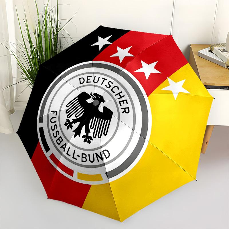 

German Football Association, Badge Automatic Opening and Closing, 8 rib Structure Portable Umbrella, Suitable for Men and Women in All Seaso