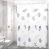 Hàndùn PEVA Seashell Shower Curtain Set with Rod & Rings