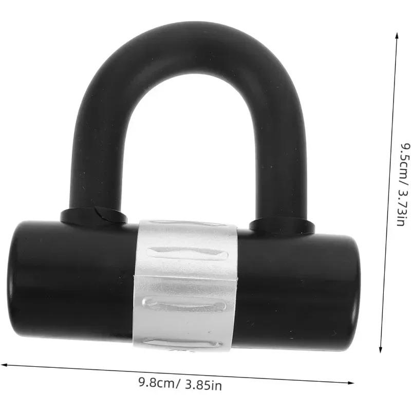 Bicycle U Lock with Key Anti Theft Compact Disc Brake Locks Security Bike Locks Anti Pry Motorcycles Lock Safe Cycling Gear