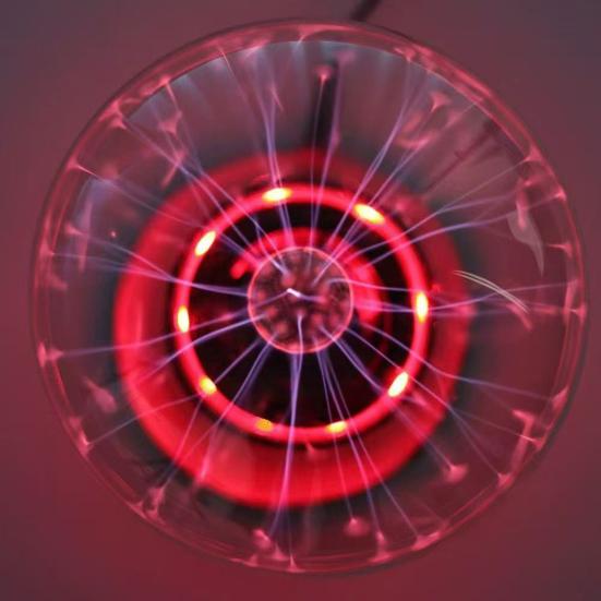 Ball Lightning Lamp with Touch Sensor Magic Ion Sphere Mood Light with Color-Changing Base Interactive Science Decor And Novelty Gift