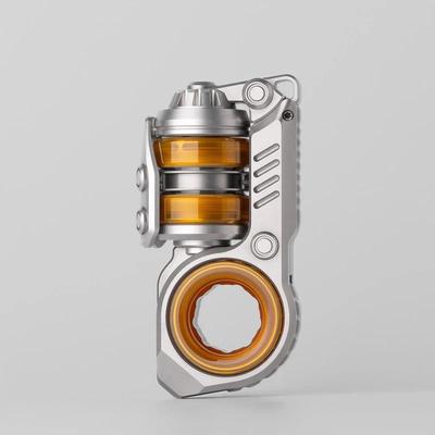 Gobigger Sinian Pei Edelstahl Stimmgabel Fidget Slider Schieb-Ei Anti-Stress ADHS EDC Fidget Spinner Spielzeug
