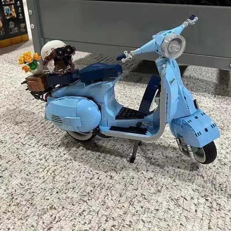 125 Technology Famous Motorcycle City Motorcycle Assembly Building Brick Model Children's Gift