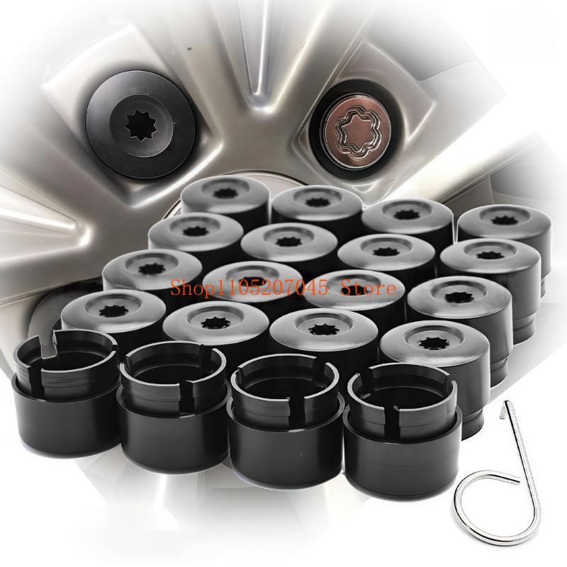 37cd Bolt Caps with Puller Tool Wheel Nut Caps Screw Cover Automotive Accessory for 2003-2020 Quick Install
