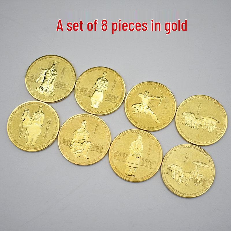 Terracotta Army Commemorative Coin - Qin Shi Huang Souvenir, Perfect for Gifts, Conferences, and Xi'an Tourism