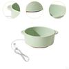 Pet Heated Bowl Ceramic Waterer Elevated Cat Dog Feeding for Winter