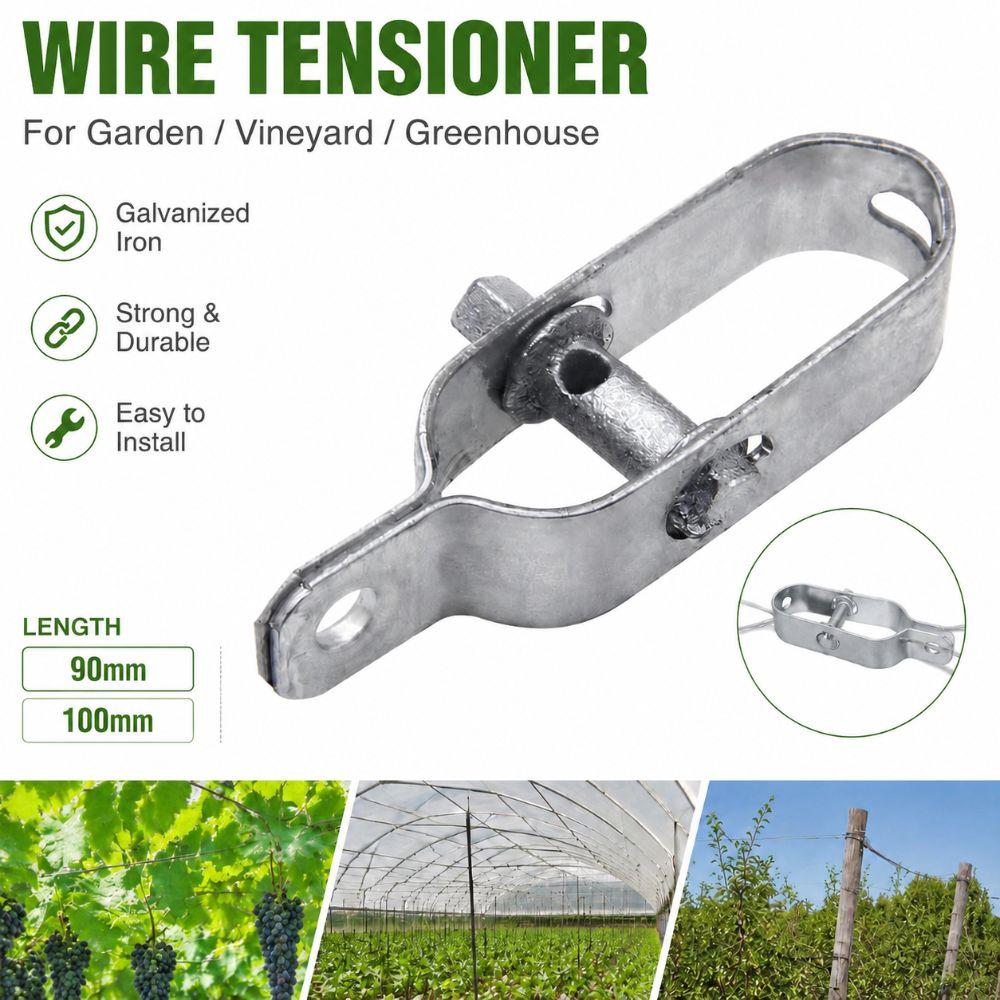 Silver Cable Tensioner Heavy Duty Electric Fence Tightener New Tensioning Cable  Fence