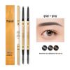 Ultra-Fine 3D Smudge-Proof Double-Ended Eyebrow Pencil with Triangle Tip