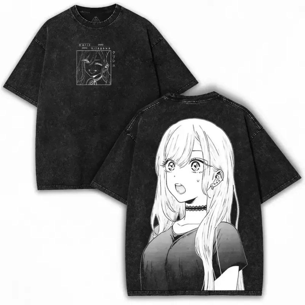 

My Dress-Up Darling Marin Kitagawa Anime Graphic Unisex Heavyweight Cotton Vintage Streetwear T-Shirt XXXL різнокольоровий