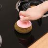 Dishwashing Brush, Steel Wire Sponge Long And Short Handle Kitchen Cleaning Brush, Non-Scratch Dish Sponges Dish Scrubber