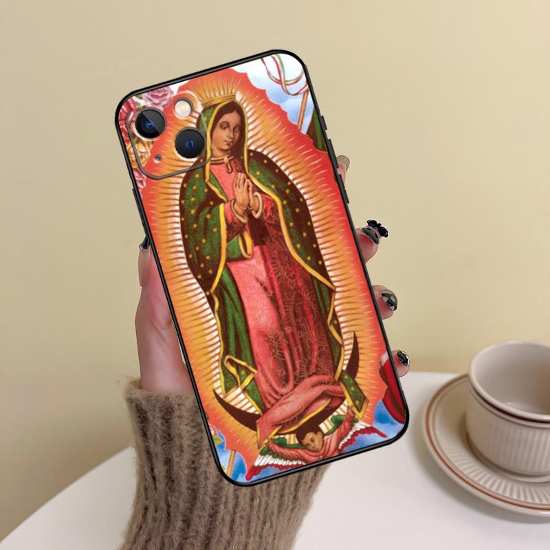 Holy Mother Virgin Mary Christian Phone Case For iPhone 15 Pro Max 11 12 13 14 16 17 Pro Max mini Plus 16e 17 Air Cover Funda