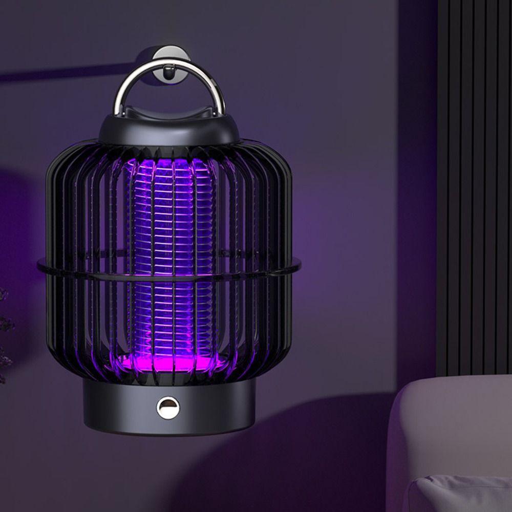 Mute Mosquito Lamp Safety Bug Zapper Trap Lamp Solar Power Mosquito Killer  Emergency