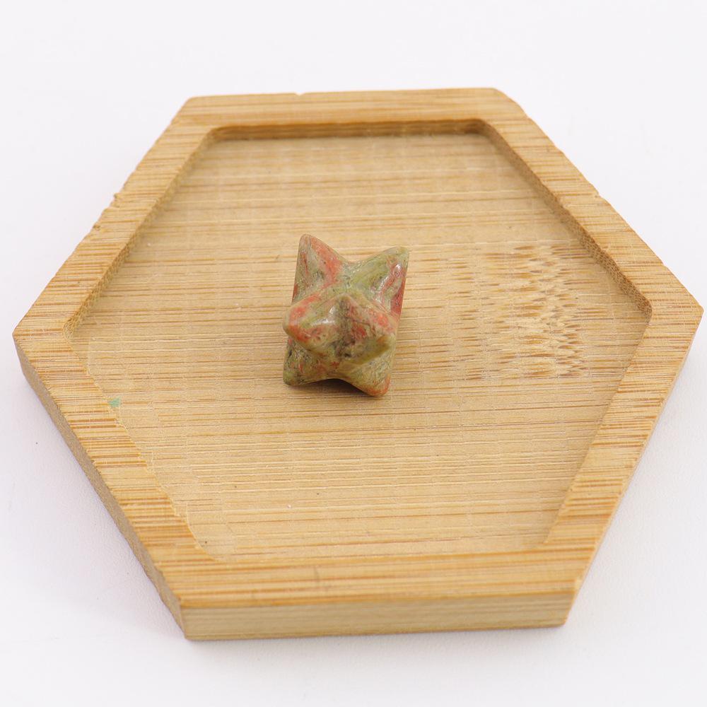 Crystal Merkaba Star Ornament - 13mm Hexagram Design