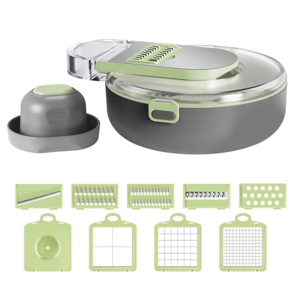 Stainless Steel Multifunctional Vegetable Cutter Hand Guard Food Grater Kitchen Use серый