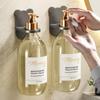 Adjustable Shower Gel Bottle Rack Wall Mounted Universal Shampoo Bottle Metal Holder Hand Soap Dispenser Hook Free Punching New