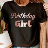 Birthday Girl Night Party Group Matching Womens T Shirt Top NED Vintage Washed Stretched Homme Slightly Designer Clothes Soft