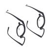 Magnifying Makeup Glasses Eye Flip Down Lens Fashionable Makeup Single Sided Glasses Black