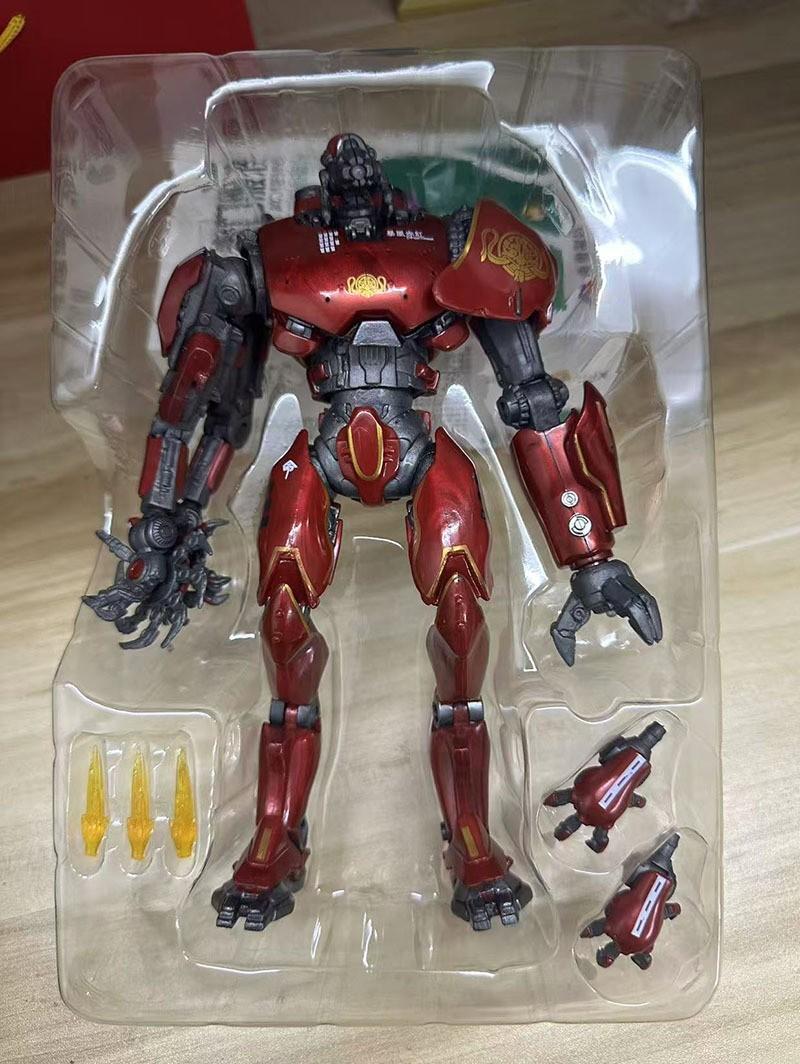 Тихоокеанский рубеж Алый Тайфун ПВХ шарнирная игрушка со световыми эффектами для фанатов