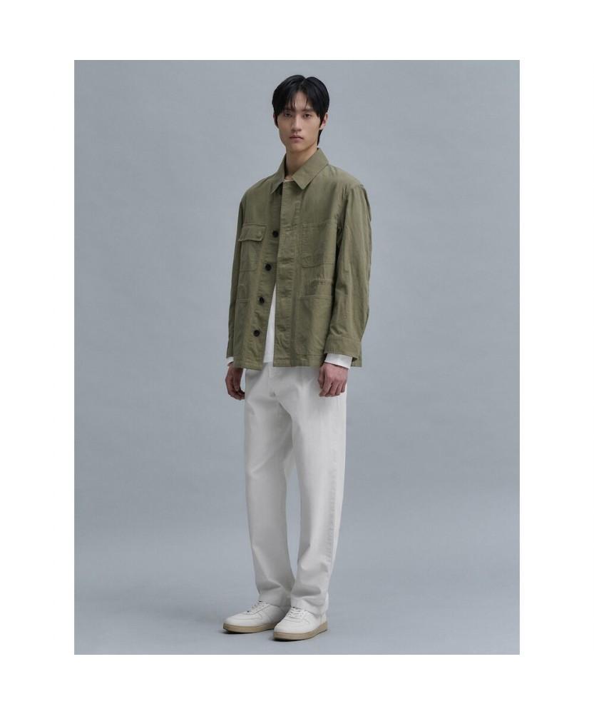 Shift.G Cotton Linen Field Jacket Khaki