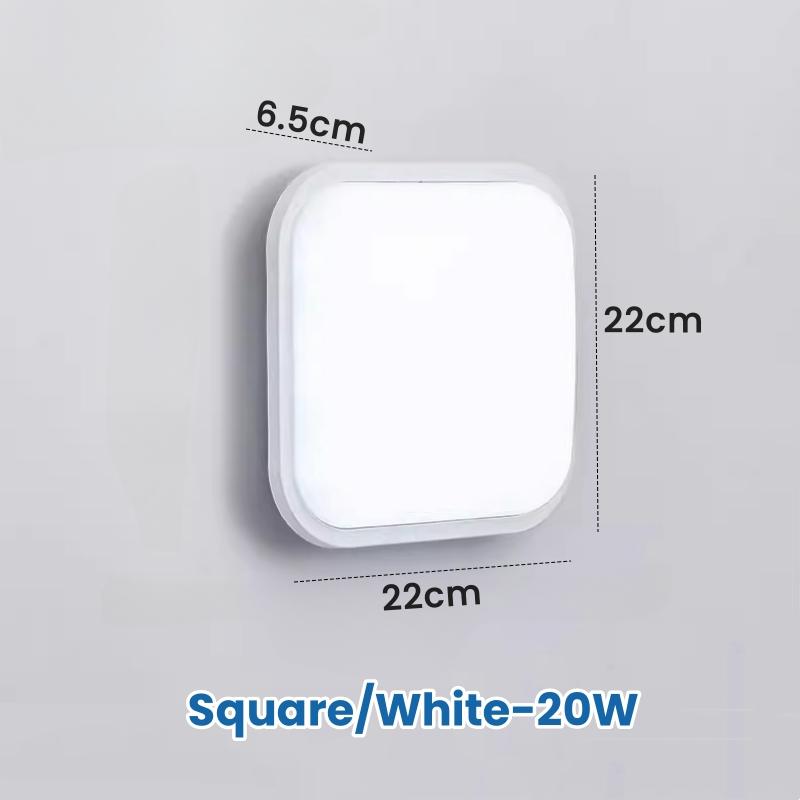 Oval/Square Moistureproof LED Wall Lamp 15W/20W Surface Mounted Bathroom Sconce Waterproof Balcony Garden Outdoor Ceiling Lights