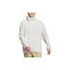 adidas solid color sun-protection woven hooded jacket, unisex, white