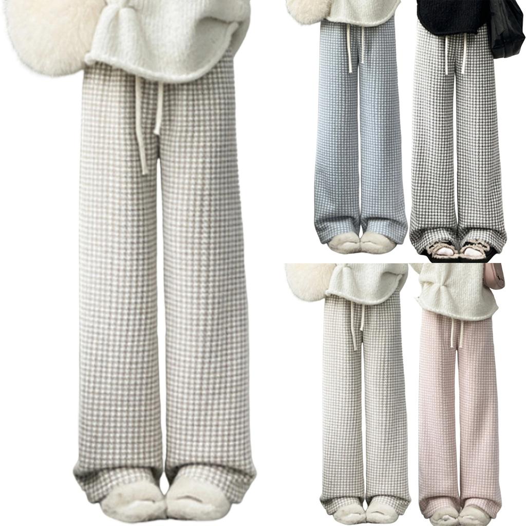 Women's Fashionable Casual Loose Fleece Lined Long Pants