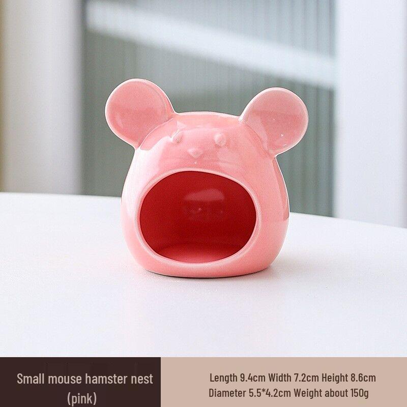 Chladivý keramický úkryt pro křečka: Letní přístřešek a herní domek