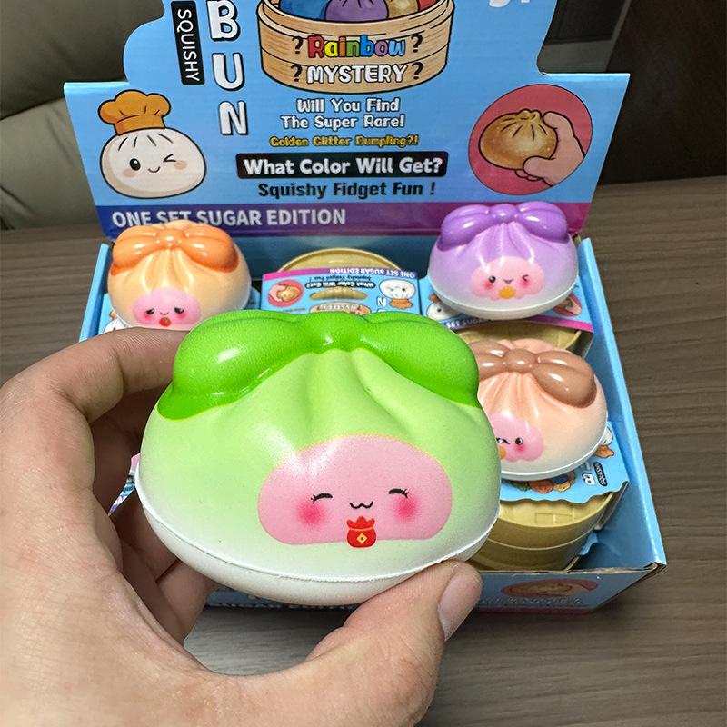 Knödel Squishy Fidget Spielzeug Geheimnisse Knödel Weich Dekorationen zur Entspannung Angstlösende Geschenke Schreibtischzubehör