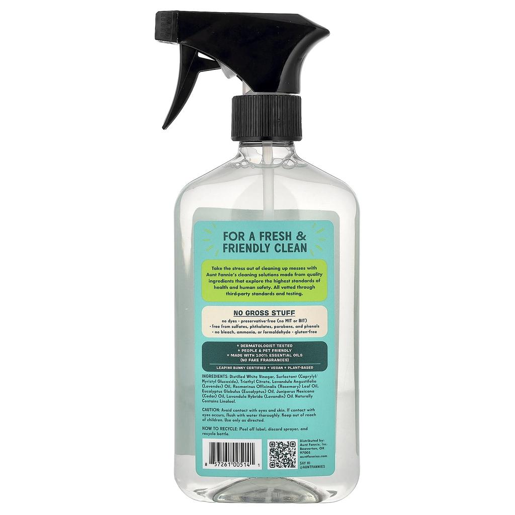 Aunt Fannie's, All-Purpose Cleaner, Eucalyptus, 500ml (16.9 Fl Oz)