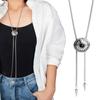 Metal Bolas Tie Necktie Vintage Bolo Tie Western Cowboy Bolas Tie Round Shape Bolo Tie Necklace Jewelry Gift for Women Man