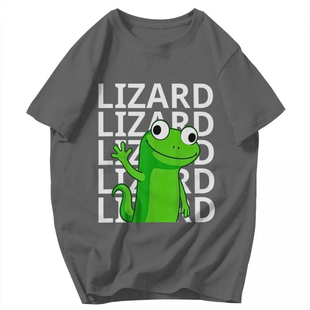 Men T Shirt Lizard Meme Cute Idea Y2K Graphic Quality Unisex Clothing T Shirts