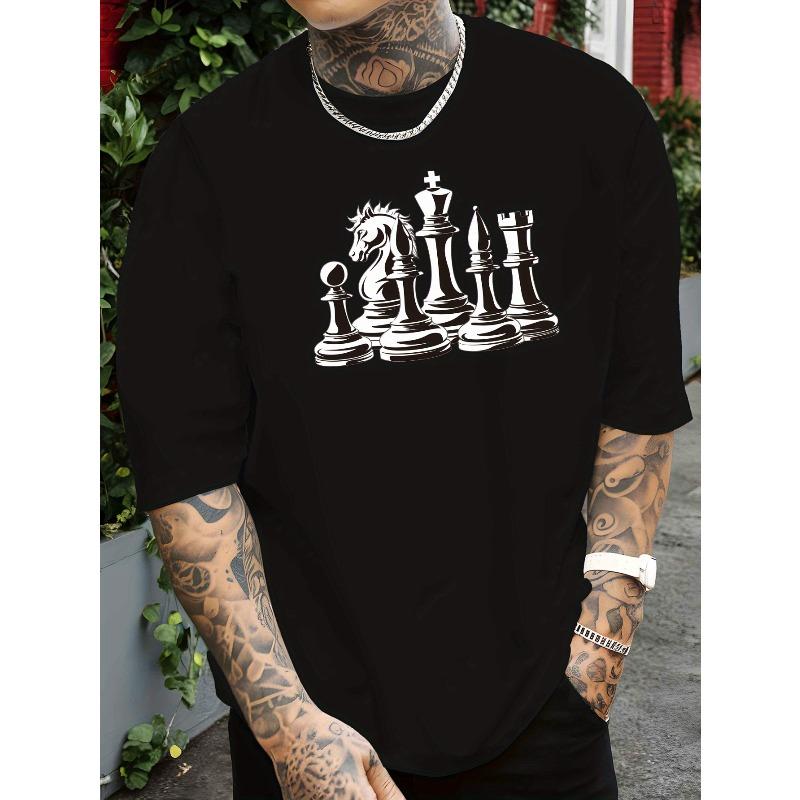 European Size Men's Short-sleeved T-shirt Summer Fashion Trend Top Printed Men's Bottoming Shirt Spring and Summer Round Neck Casual Top